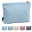 MAANGE Cosmetic Bags for Women Small Makeup Bag for Purse Corduroy Makeup Pouch Travel Makeup Bag with Metal Zipper Make Up Bag for Travelling(BLUE)