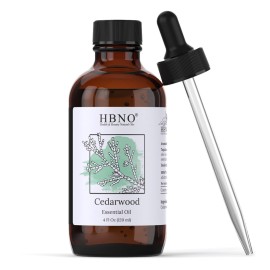 HBNO California Bottled Peppermint Essential Oil 4 fl oz (120ml) - Premium Grade Natural Peppermint Oil for Hair, Skin & Scalp Care - Ideal for Masage, Diffusers & Aromatherapy - with Glass Dropper