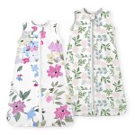 TOTBASIC Baby Sleep Sack 6-12-15 Months Light Wearable Blanket for Babies with 2-Way Zippers, 0.5 TOG Premium Soft Breathable Sleeping Bag for Baby Boys Girls 2-Pack