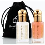 Maison d\'Orient Tahara Collection 2x6mL | Pink Musk & White Musk Body Oil Perfume for Women | Arabian Perfume Oils | Arab Perfumes for Women (Perfumes Arabes de Mujer - Almizcle Blanco y Rosa)