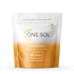 One Sol Creatine for Women, All Natural Womens Creatine Powder w Creapure & Leucine, Increase Lean Muscle Mass, Reduce Recovery Time, Promotes Brain & Bone Health (Unflavored, 60 Servings)