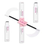 FADLASH Lash Bond and Seal 10ml Individual Lashes Glue and Seal Super Strong Hold DIY Lash Extension Kit Hold 48-72 Hours Waterproof Cluster Lash Glue Eyelash Extension Kit