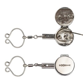 HOOK-EZE Knot Tying Tool | Cover Hooks While Tying Strong Knots, Stocking Stuffers for Men, Great Fishing Accessories for Beginner Anglers (Metal)