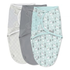 SwaddleMe by Ingenuity Original Swaddle, Size Small/Medium, For Ages 0-3 Months, 7-14 Pounds, Up to 26 Inches Long, 3-Pack Baby Swaddle Blanket Wrap - Our Tall Friends