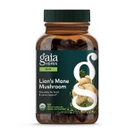 Gaia Herbs Lion\'s Mane Mushroom - Brain & Nerve Health Support* - 120 Vegan Capsules (120-Day Supply)