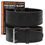 Weightlifting Belt for Women & Men - Self locking Weight lifting belt - (Black/Black, Small)