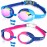 Keary 2 Pack Kids Swim Goggles Swimming Goggles for Toddler Children Boys Girls Youth, Anti-Fog Waterproof Anti-UV Flat Lens Clear Goggles Water Pool Glasses with 3 Nose Pieces, Boy Swimming Goggles