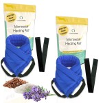 Microwavable Heating Pads for Lower Back, Neck, and Shoulder Pain Relief - Moist Microwave Heating Pad for Muscles and Joints - Microwave Hot Pack Heat Pad for Cramps -2 Heat Pack Blue-Lavender Scent