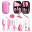 Baby Healthcare and Grooming Kit, 14 in 1 Baby Safety Set Newborn Nursery Health Care Set with Hair Brush Scale Nail Clippers for Baby Girls Boys (14 Kits Pink)
