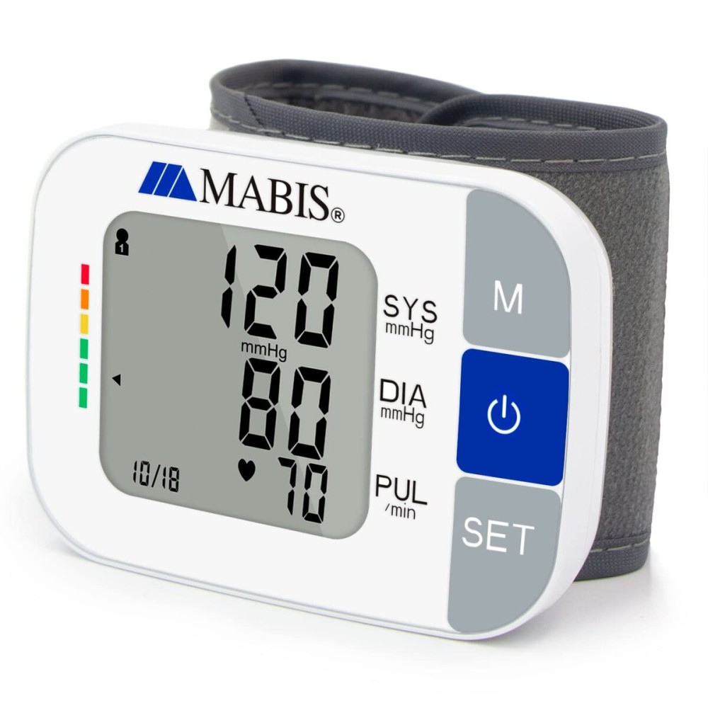 MABIS Universal Wrist Talking Blood Pressure Monitor, Visual BP Guide, 396 Reading Memory Storage for 4 Users, Protective Storage Case, FSA & HSA Eligible