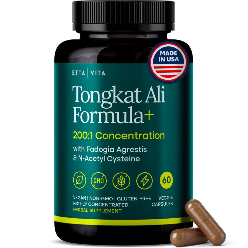 Potent Longjack - Tongkat Ali & Fadogia Agrestis Supplement for Men & Womens Energy, T Support, Lean Muscle Growth & Recovery, Hormonal Balance, Pre-Workout with Vegan NAC Liver Detox & Cleanse