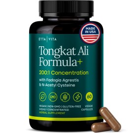 Potent Longjack - Tongkat Ali & Fadogia Agrestis Supplement for Men & Womens Energy, T Support, Lean Muscle Growth & Recovery, Hormonal Balance, Pre-Workout with Vegan NAC Liver Detox & Cleanse