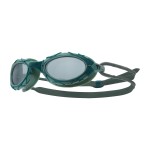 TYR Nest Pro Performance Swim Goggles - Adult Swimming Goggles for Men and Women - Anti-Fog, UVA/UVB Protection, Unibody Construction - Smoke/Teal