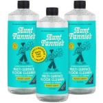 Aunt Fannie\'s Ultra Concentrated Floor Cleaner Vinegar Wash, Multi-Surface Solution For Mopping, Makes 16 Gallons, Bright Lemon Scent, 32 oz. (Pack of 3)