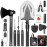 Suprock Survival Shovel High Carbon Steel Tactical Shovel Axe Folding Entrenching Tool Camping Hiking Shovel Carrying Pouch Car Emergency Survival Gear