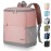 Insulated Cooler Backpack Small- Leak Proof Backpack Cooler 30 Cans, Waterproof Lightweight Cooler Bag for 12h Hot/Cold Retention - Portable Soft Cooler for Travel, Camping, Beach, Lunch-Pink