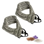 Microwavable Heating Pads For Neck Pain Relief, Back Pain, Shoulder Pain Relief - Microwave Heating Pad For Cramps And Muscle Relief, Hands-Free Heat Pack For Tense Muscle - 2 Packs - Lavender Scented