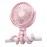 Coohea Stroller Fan Clip on for Baby, 4000mAh Rechargeable Battery Operated, Flexible Tripod, 3 Wind Speed, 360 Rotatable, Small Portable Fan for Car Seat Crib Backseat Beach Travel Camping, Pink
