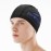 Firesara Upgrate Fabric Swim Cap Fit for Long Short Hair, Comfortable High Elasticity Swimming Hat Lightweight Bathing Cap for Women Men Kids Black
