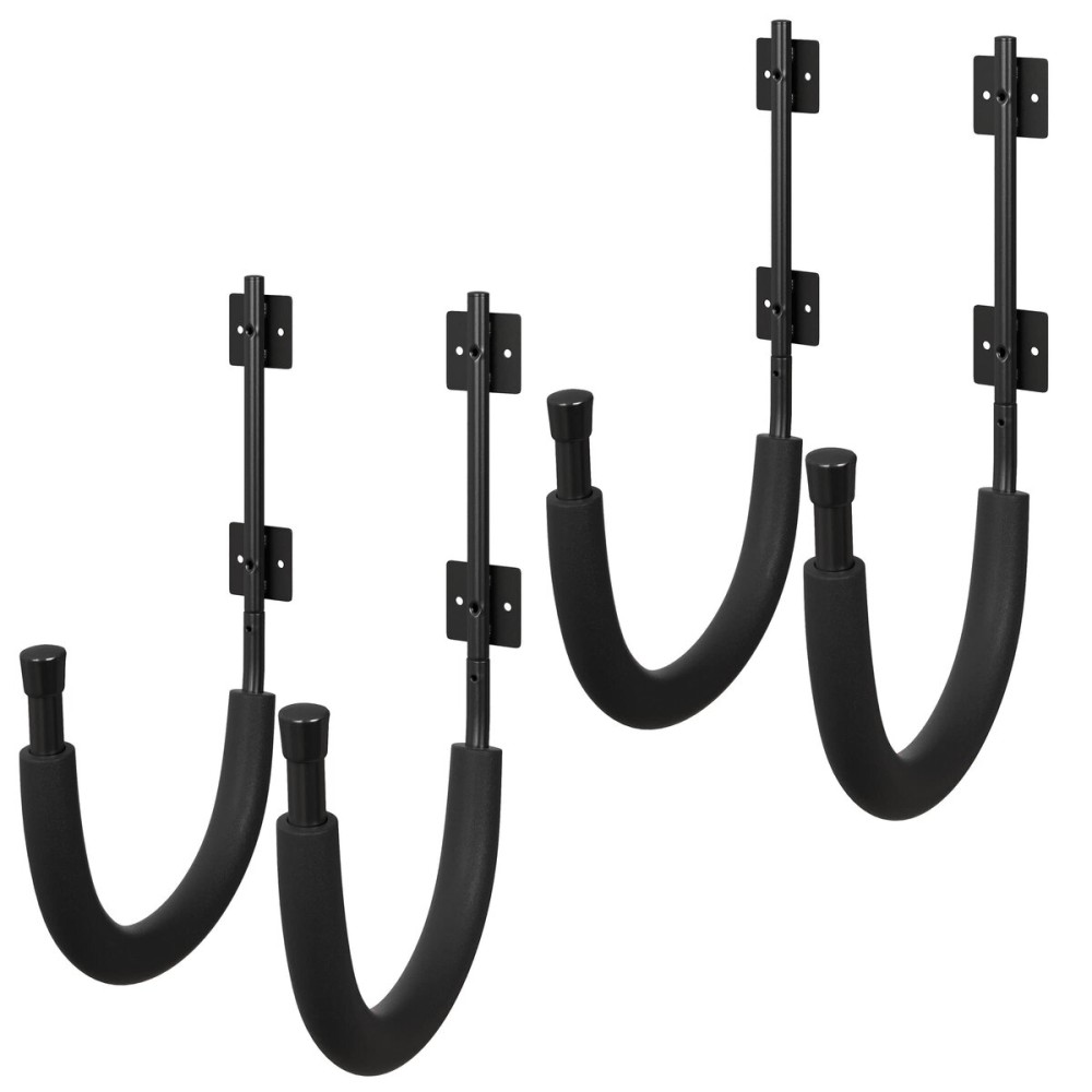 RAD Sportz 2-Pack of Kayak Storage Hook Sets - Kayak Wall Mount Hangers with 100lb Capacity Per Pair for Paddleboards, Surfboards, or Snowboards