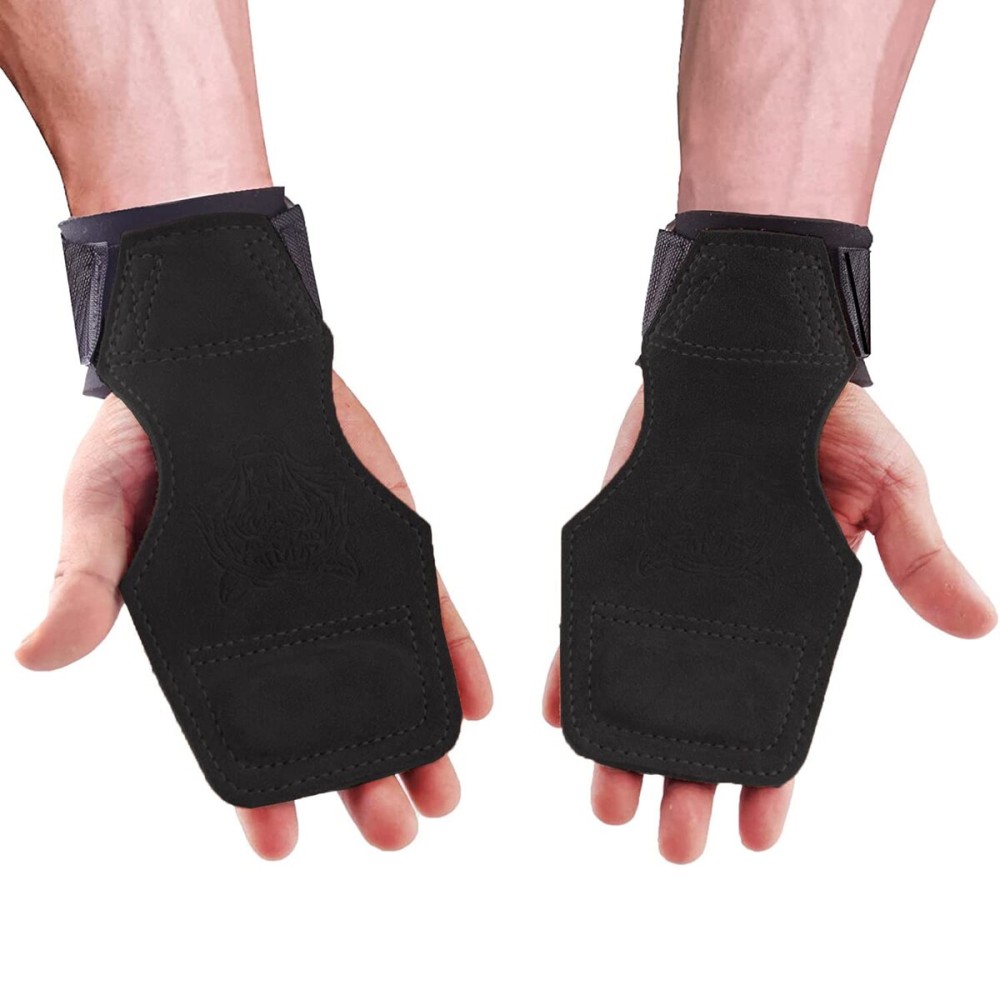 TAVIEW Lifting Wrist Straps for Olympic Weightlifting, Powerlifting, Bodybuilding, Functional Strength Training, for Crossfit - Heavy-Duty Cotton Wrist Wraps, Pair