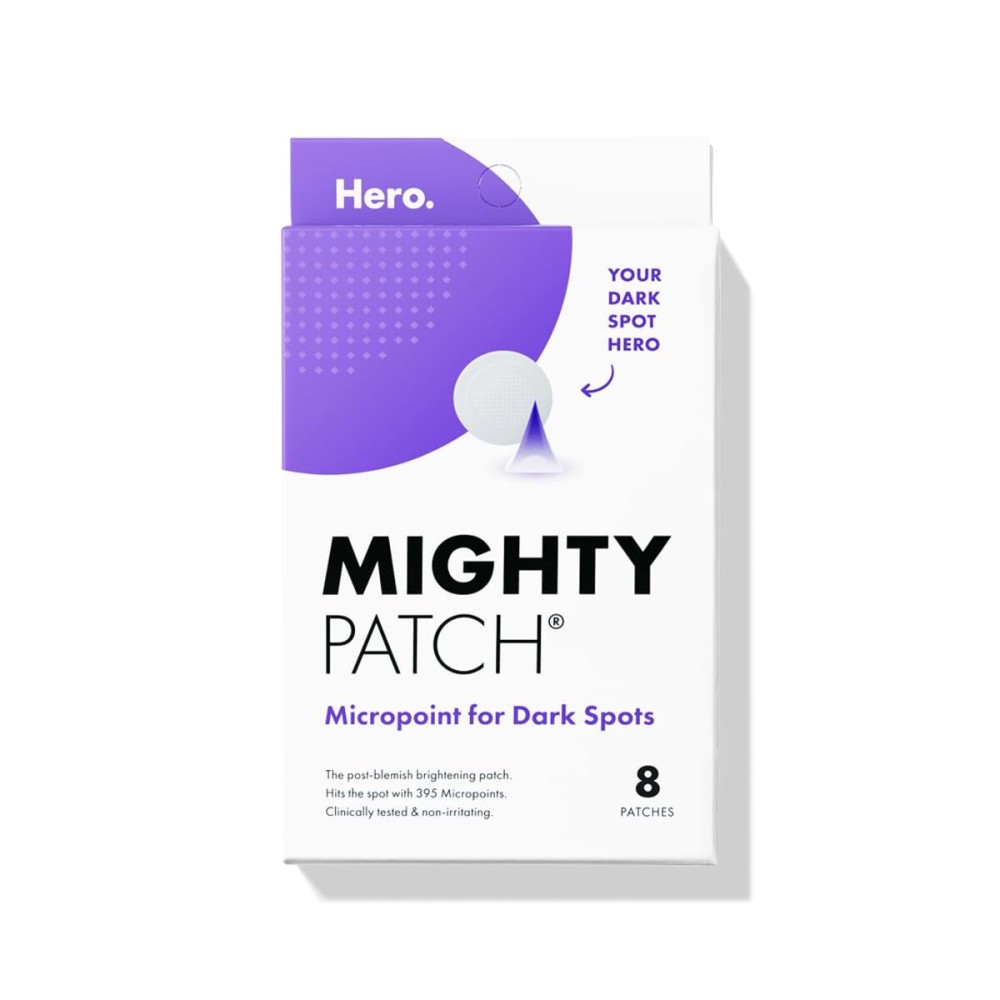 Hero Cosmetics Mighty Patch Micropoint for Dark Spots - Post-Blemish Dark Spot Patch with 395 Micropoints, Dermatologist Tested and Non-irritating (8 Count)