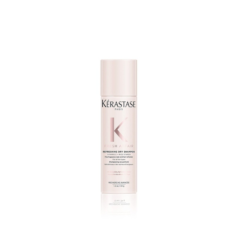 Kerastase Fresh Affair Dry Shampoo For All Hair Types - Instantly Absorbs Excess Oil on Scalp and Hair With Fine Fragrance and a Lightweight Formula, Silicone-Free, 1.2 Oz, Travel Size