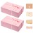 LIFELUM Gift Boxes for Presents, Extra Large Gift Box 2 Pack 13.85 x 8.35 x 4.45 inch with Magnetic Lid Pink Gift Box With Ribbon, Card, Shredded Paper Filler