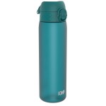 ION8 Water Bottle, 500 ml/18 oz, Leak Proof, Easy to Open, Secure Lock, Dishwasher Safe, BPA Free, Hygienic Flip Cover, Carry Handle, Fits Cup Holders, Easy Clean, Odor Free, Carbon Neutral, Aqua Blue