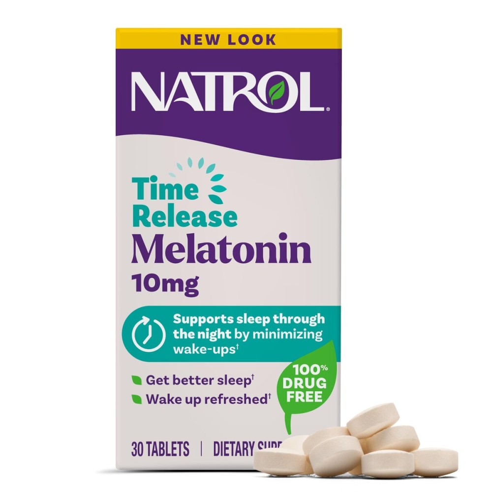 Natrol Advanced Sleep Melatonin 10mg, Dietary Supplement for Restful Sleep, Time Release Melatonin Tablets, 30 Time-Release Tablets, 30 Day Supply (Pack of 12)
