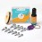 Fishing Rod Tip Repair Kit with Glue, 10 Tangle Free Stainless Steel Rod Tip Eyelets with UV Curable Resin Finish