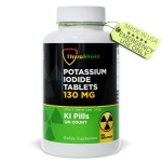 Potassium Iodide Tablets 130 mg | 120ct Iodine Tablets for Radiation Exposure - Potassium Iodine Pills - YODO Naciente - KI Pills - Made in USA - ThyroShield