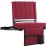 SPORT BEATS Stadium Seats with Back Support Bleacher Chairs with Back and Cushion Thick Padded Bleacher Seats Includes Shoulder Strap Maroon 2pcs