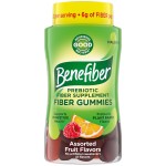 Benefiber Prebiotic Fiber Supplement Gummies for Digestive Health, Assorted Fruit Flavor - 81 Count