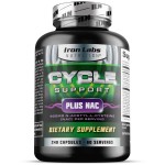 Iron Labs Nutrition: Cycle Support Plus NAC (N-Acetyl-L-Cysteine) - On Cycle Support Supplements for Men - N Acetyl L Cysteine and Milk Thistle (240 Capsules)