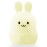 Lumipets Junior Bunny Night Light, Soft Silicone Material, 8 Soothing Colors, Cordless, Easy Control, Portable