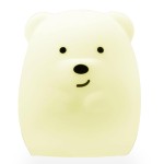 Lumipets Junior Bear Night Light, Soft Silicone Material, 8 Soothing Colors, Cordless, Easy Control, Portable