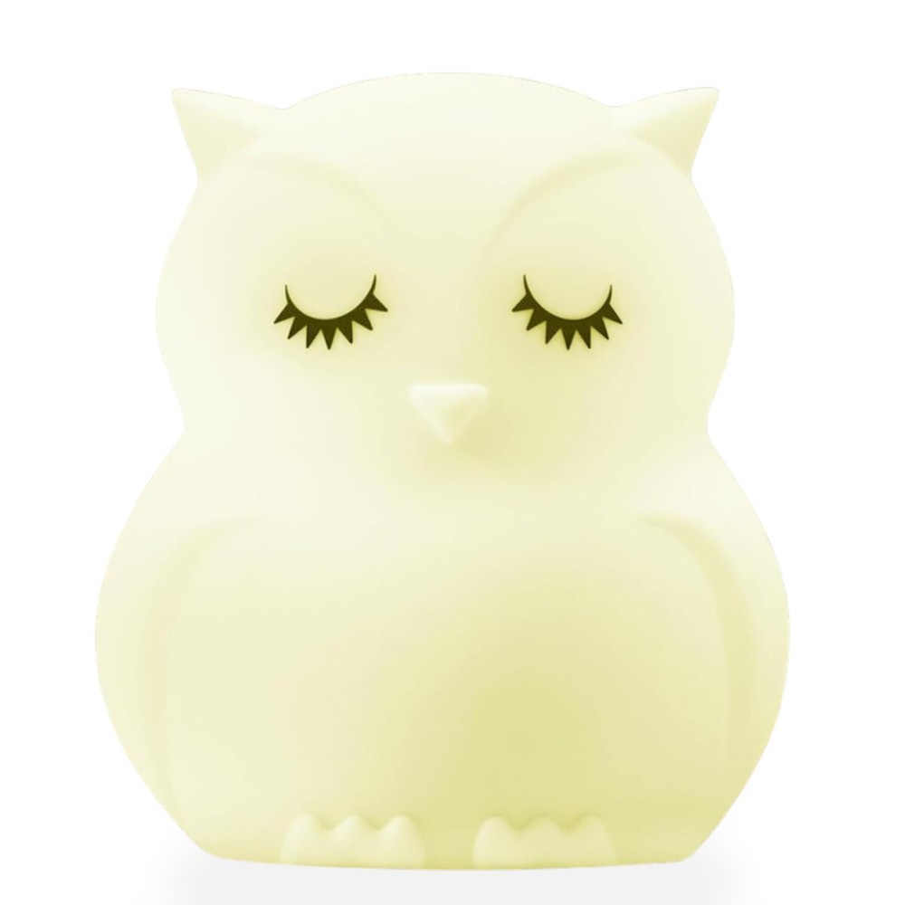 Lumipets Animal Kids Night Light, Junior Owl, Soft and Safe Silicone Rubber Lamp, Soothing Colors, Portable, Easy Control