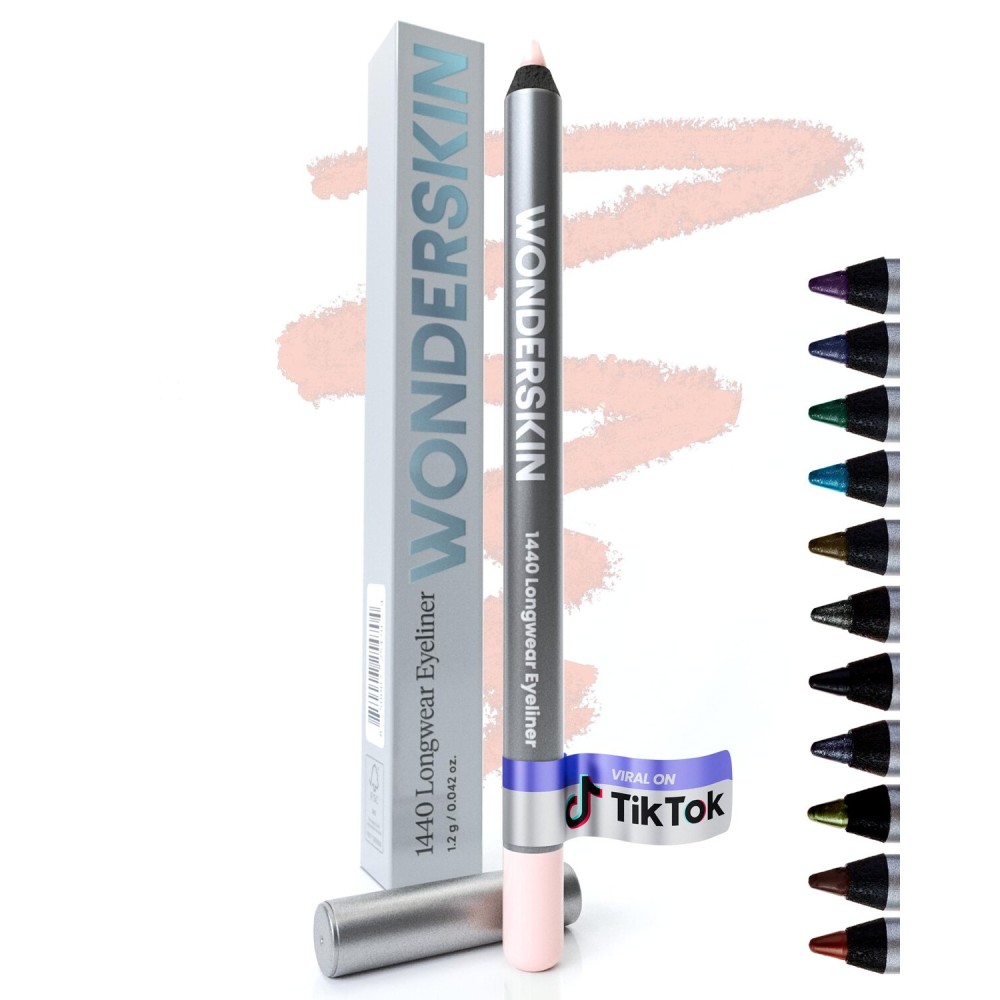 Wonderskin Eyeliner Pencil, 1440 Longwear Pink Eyeliner Pencil - Waterproof, Sharpenable & Smudge Proof