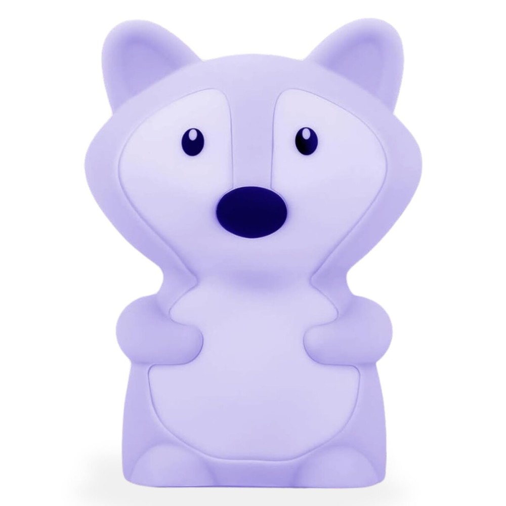 Lumipets Junior Fox Night Light, Soft Silicone Material, 8 Soothing Colors, Cordless, Easy Control, Portable