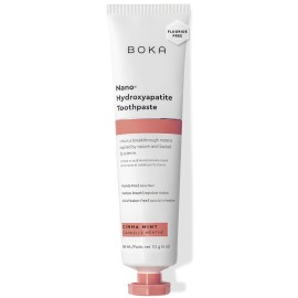 Boka Fluoride Free Toothpaste, Nano Hydroxyapatite Toothpaste, Appropriate for Sensitive Teeth - for Adult, Kids Oral Care - Cinnamon Mint Flavor, 4 Fl Oz 1Pk US Manufactured