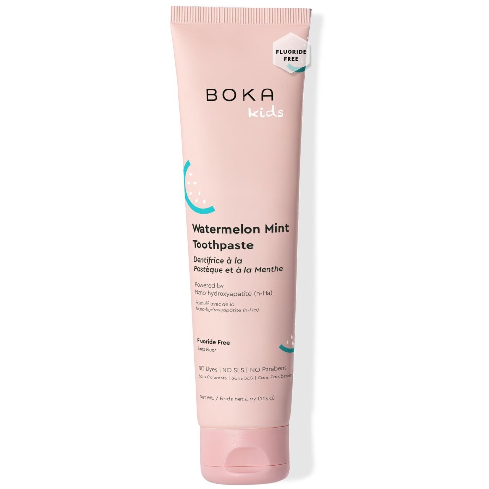 Boka Fluoride Free Toothpaste Nano Hydroxyapatite Toothpaste - Watermelon Mint Flavor, 4 oz 1Pk US Manufactured