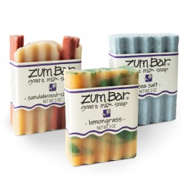 Zum Indigo Wild Goat\'s Milk Soap Bar - Bar Soap for Hands & Body Made with Essential Oils - 3 oz - Citrus Blends (3 Pack)