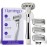 Flamingo Shaving Razor Set for Women - Razor Handle, 4 Razor Blade Refills, Shower Holder - Chrome