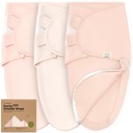 Baby Swaddle Sleep Sacks with Zipper - 3-Pack Swaddles for Newborns 0-3 Months, Infant, Baby Girls, Boys, Soft & Durable Newborn Sleep Sack,Easy Diaper Change Swaddling Blanket(Angelic)
