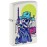 Zippo Wild West Skeleton Design White Matte Pocket Lighter