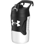 Under Armour 32 oz Insulated Water Bottles - Sports Water Jug with Fence Hook, Leak Resistant for Baseball, Football & More, 32 oz Insulated, White/Black