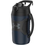 Under Armour Half Gallon Water Bottle Insulated, 64oz Insulated Water Bottle with Handle, Fence Hook, Leak Resistant, for Baseball, Football & More, Academy/Black