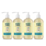 Happy Cappy Baby Shampoo and Body Wash - Eczema Body Wash for Kids & Toddlers, Helps with Dryness, Reduces Itching and Redness, Dermatologist Tested, Fragrance Free - 8 Fl Oz (Pack of 4)