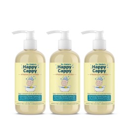 Happy Cappy Baby Shampoo and Body Wash - Eczema Body Wash for Kids & Toddlers, Helps with Dryness, Reduces Itching and Redness, Dermatologist Tested, Fragrance Free - 8 Fl Oz (Pack of 3)